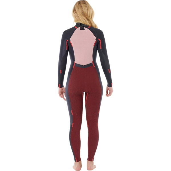 2026 Rip Curl Womens Dawn Patrol 3/2mm Back Zip Wetsuit 164WFS - Black